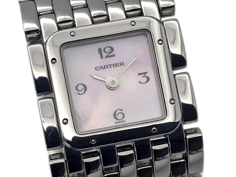 RELOJ Cartier Panthère Ruban Mop Dial Quartz Ladies - ref. 2420 - Imagen 13