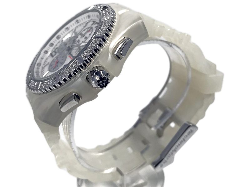 RELOJ Technomarine Cruise White Chronograph Mop Dial Diamond Bezel - Imagen 2