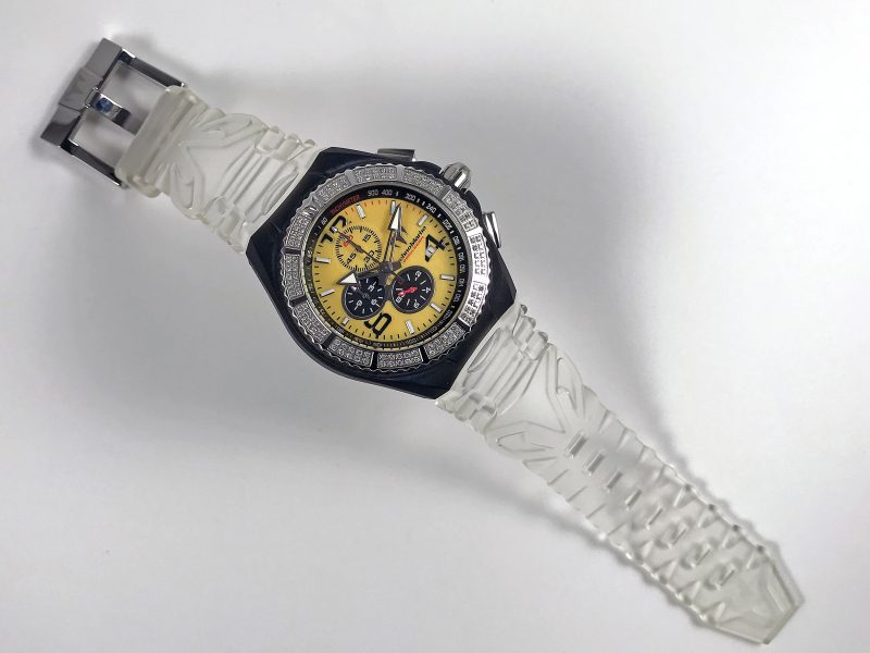 RELOJ Technomarine Cruise Chronograph Yellow Mop Dial Diamonds Bezel - Imagen 6