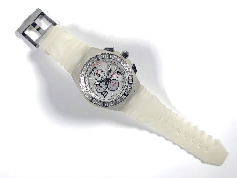RELOJ Technomarine Cruise White Chronograph Mop Dial Diamond Bezel - Imagen 7