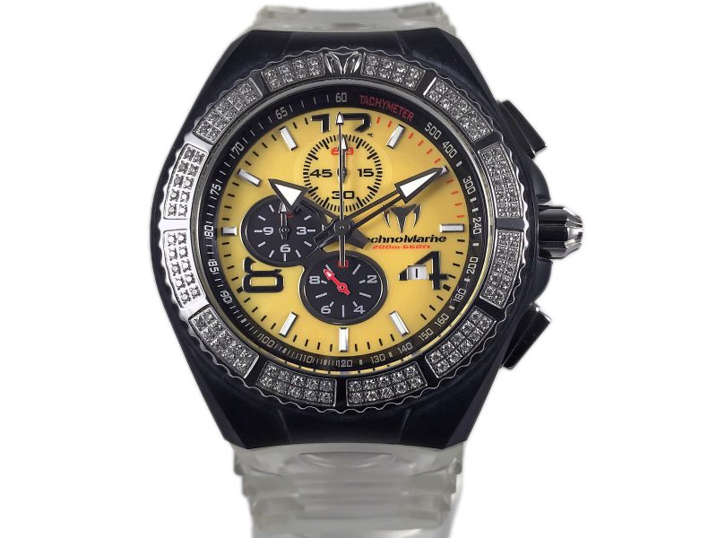 RELOJ Technomarine Cruise Chronograph Yellow Mop Dial Diamonds Bezel - Imagen 8
