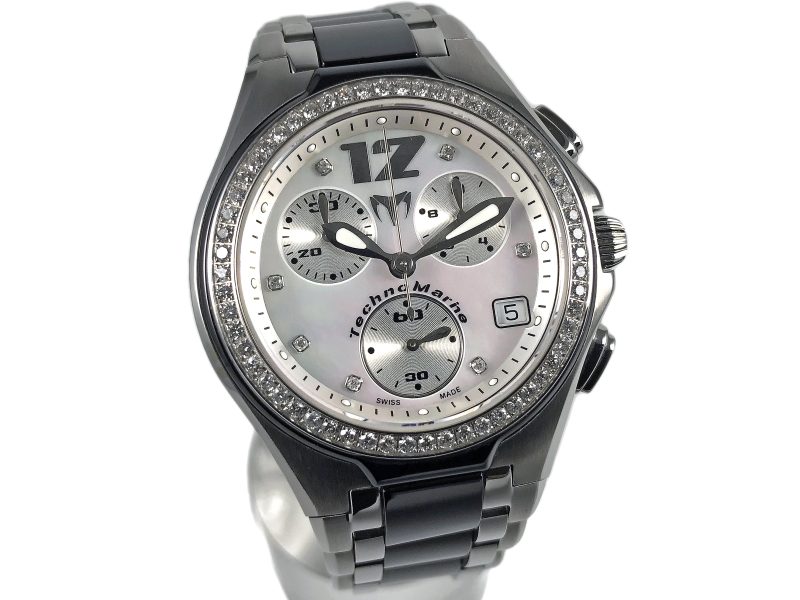 RELOJ Neo Classic Chronograph Diamonds Bezel Mop Dial - Imagen 8