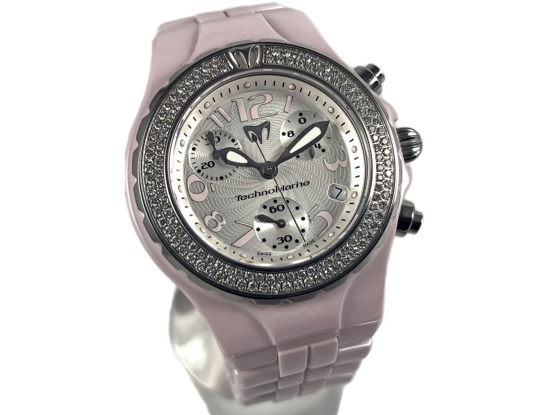 RELOJ Technomarine MoonSun Chronograph Ceramic Pink - Imagen 8