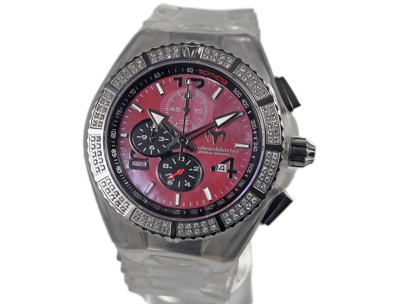 RELOJ Technomarine Cruise Chronograph Mop Dial Diamonds Bezel - Imagen 9