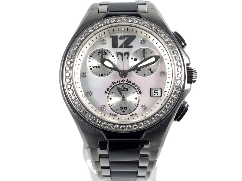 RELOJ Neo Classic Chronograph Diamonds Bezel Mop Dial - Imagen 9
