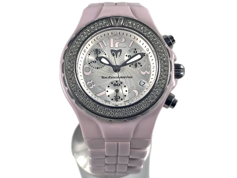 RELOJ Technomarine MoonSun Chronograph Ceramic Pink - Imagen 9