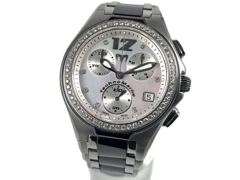 RELOJ Neo Classic Chronograph Diamonds Bezel Mop Dial - Imagen 10
