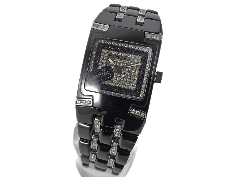 RELOJ TechnoMarine Square Women's 308002 BlackSnow Mini Diamond - Imagen 10