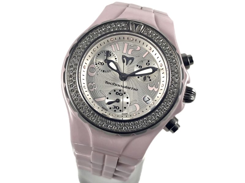 RELOJ Technomarine MoonSun Chronograph Ceramic Pink - Imagen 10