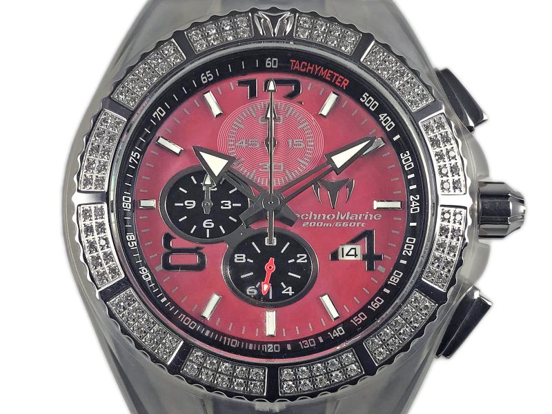 RELOJ Technomarine Cruise Chronograph Mop Dial Diamonds Bezel - Imagen 11