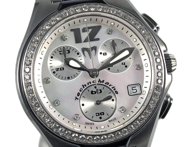 RELOJ Neo Classic Chronograph Diamonds Bezel Mop Dial - Imagen 11