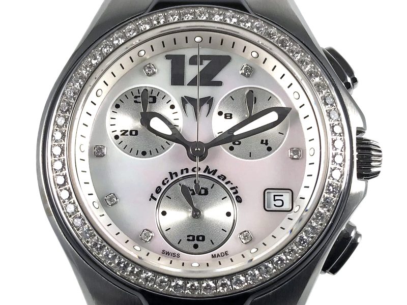 RELOJ Neo Classic Chronograph Diamonds Bezel Mop Dial - Imagen 12
