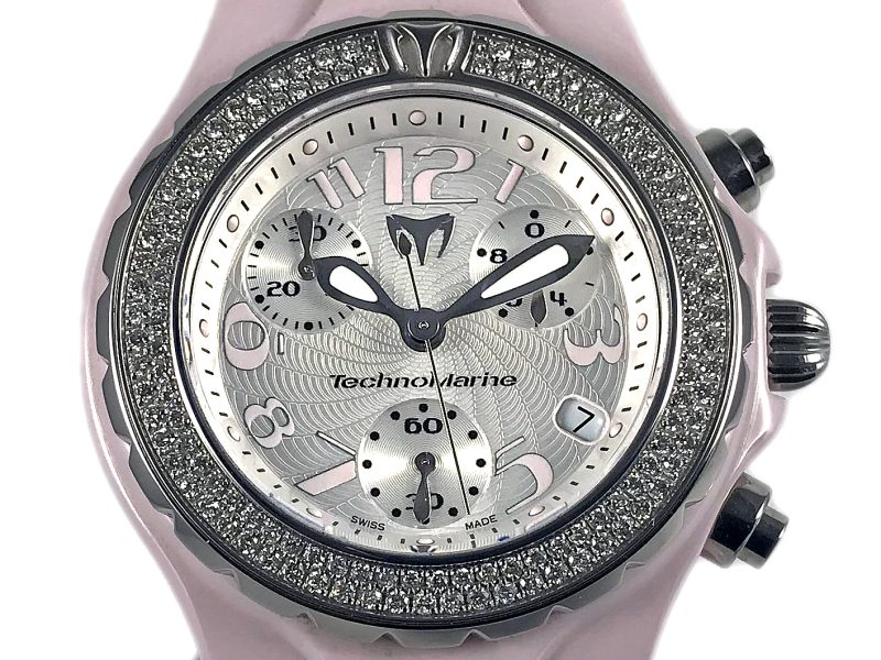 RELOJ Technomarine MoonSun Chronograph Ceramic Pink - Imagen 12