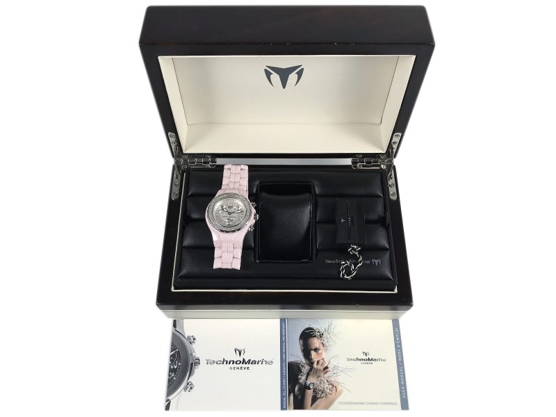 RELOJ Technomarine MoonSun Chronograph Ceramic Pink - Imagen 14