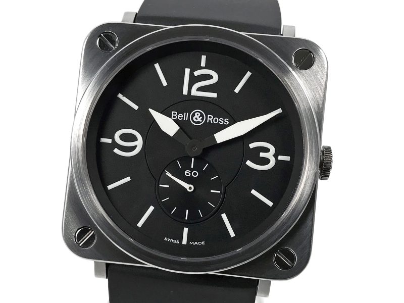 RELOJ Bell & Ross BR S Steel Black Quartz - ref. BR S-98-S
